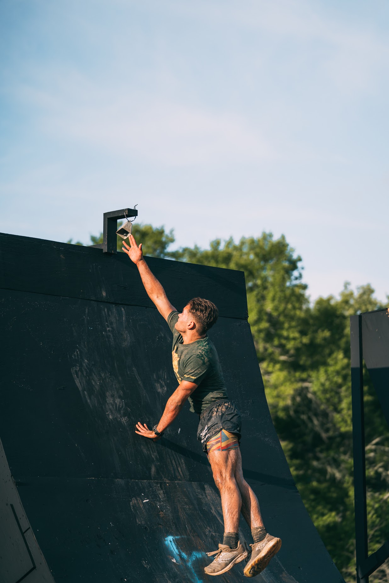 Racer completing the Q-Pipe obstacle