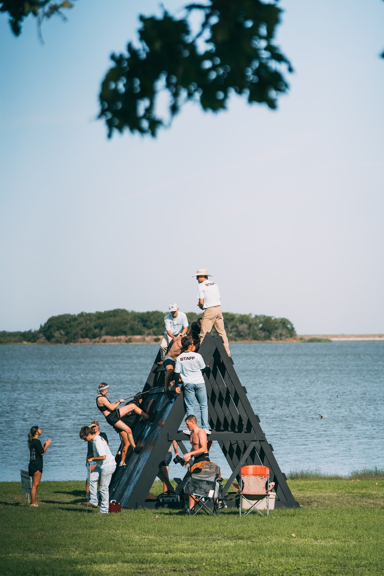 Racers completing the Skywalker obstacle